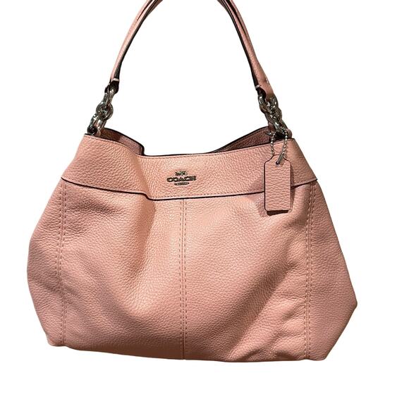 EUC Coach Petal Pink Medium Lexy Shoulder Bag Convertible - Picture 4 of 6